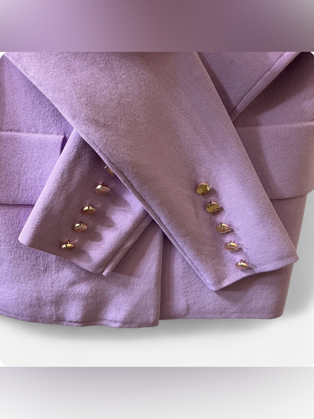 New Aleeza Paris Lavender Sample Blazer – Fits Up to Small - Picture 6 of 6